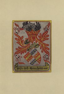Sir John Beauchamp, lord Beauchamp z Powyku, 1445-1475 (chromolitho) od William St John Hope