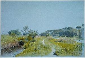 Castel Fusano - poblíž Říma od William Stanley Haseltine