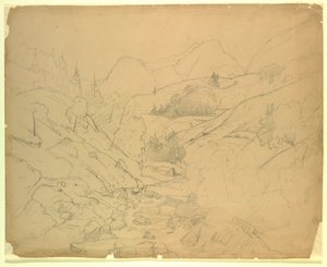 Studium krajiny od William Stanley Haseltine