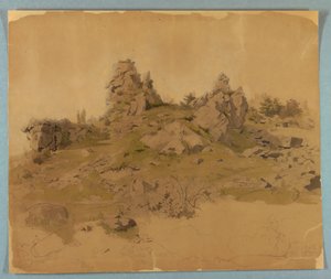 Studium krajiny od William Stanley Haseltine