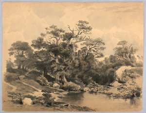Studium krajiny od William Stanley Haseltine