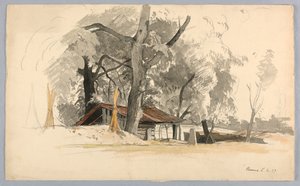 Studie krajiny, Baveno, jezero Maggiore, Itálie od William Stanley Haseltine