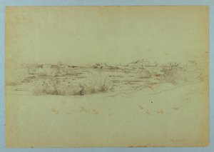 Studie krajiny, Ostia, Itálie od William Stanley Haseltine