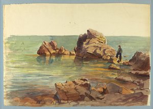 Studium mořské krajiny od William Stanley Haseltine