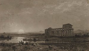 Chrám Ceres v Paestu (chrám Athény) od William Stanley Haseltine