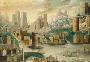 Město fantazie, polovina 19. století (olej na plátně) od William Stephen Coleman