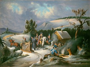 Washington ve Valley Forge, polovina 19. století (olej na plátně) od William Stephen Coleman