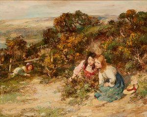 The Treasure-Hunt (olej na plátně)
