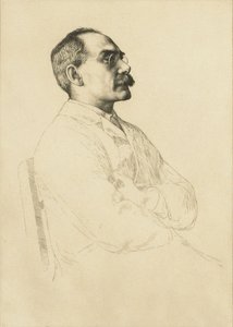 Portrét Rudyarda Kiplinga 1865-1936. od William Strang