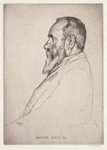 Portrét Waltera Brocka od William Strang