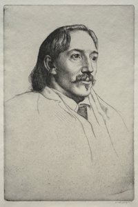 Robert Louis Balfour Stevenson, 1893. od William Strang