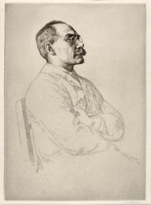 Rudyard Kipling (1865 - 1936), hospoda. 1898 od William Strang