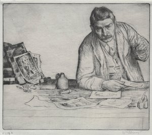 Autoportrét - The Etcher, 1897. od William Strang