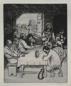 The Last Supper   1308237   cs       czech Successfully Translated  Original: Napoleon verkoopt gestolen goed, 1813 Mock auction or Boney selling stolen goods (title on object) Translat: Napoleon verkoopt gestolen goed, 1813 Mock auction or Boney selling s od William Strang