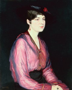 Růžová halenka, Portrét Sylvie Parsonsové od William Strang