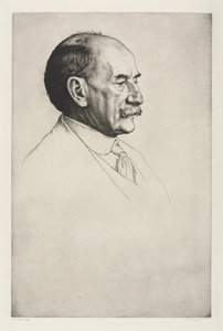 Thomas Hardy, Facing Right, 1910. od William Strang