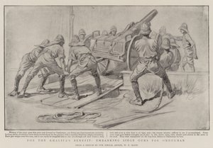Pro Khalifův prospěch nalodění Siege Guns pro Omdurman od William T. Maud