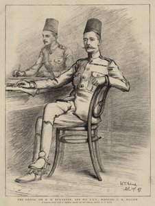 Sirdar, Sir HH Kitchener a jeho ADC, Bimbashi JK Watson (foto) od William T. Maud