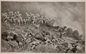 Velký útok na Ladysmith: The Devons Clearing Wagon Hill od William T. Maud