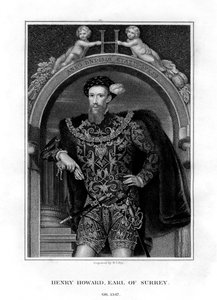 Henry Howard, hrabě ze Surrey, anglický aristokrat a básník, 1829.