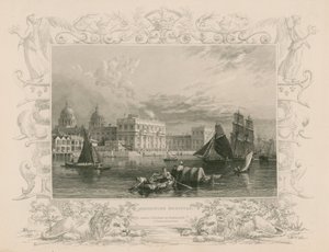 Greenwich Hospital, Londýn od William Tombleson