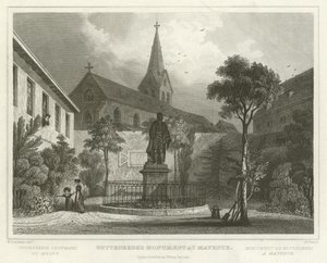 Guttenbergův pomník v Mayence od William Tombleson