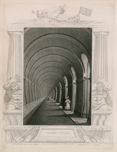 Temžský tunel od William Tombleson