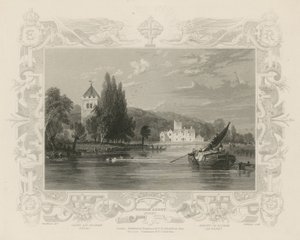 Výhled na Temži poblíž Bisham Abbey od William Tombleson