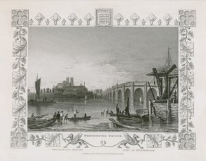 Westminsterský most od William Tombleson