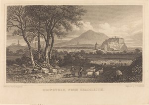 Edinburgh, z Craigleith od William Tombleson after Thomas Hosmer Shepherd