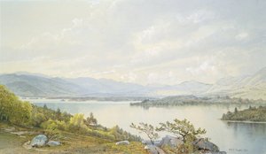 Jezero Squam a Sandwich Mountains od William Trost Richards