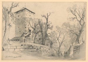 Norimberský hrad, Německo od William Trost Richards