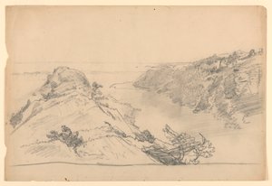 Studie na "Z ráje do očistce, Newport" od William Trost Richards