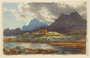 Studium krajiny, Norsko od William Trost Richards