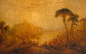 Starověká krajina s postavami od Joseph Mallord William Turner