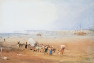 Plážová scéna na jižním pobřeží od Joseph Mallord William Turner