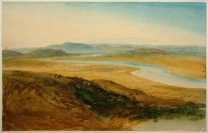 Římský venkov: Tiber z Castel Giubelio od Joseph Mallord William Turner