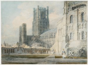 Katedrála Ely z jihovýchodu od Joseph Mallord William Turner
