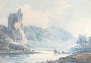 Ilam Rock, Dovedale, Staffordshire od Joseph Mallord William Turner