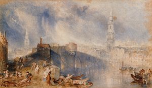 Inverness, přes řeku Ness od Joseph Mallord William Turner
