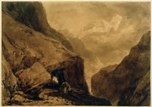 Hora St Gothard od Joseph Mallord William Turner