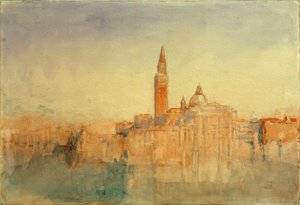 San Giorgio Maggiore při západu slunce, od hotelu Europa od Joseph Mallord William Turner