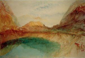 Jezero ve švýcarských horách od Joseph Mallord William Turner