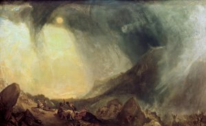 Sněhová bouře: Hannibal a jeho armáda při přechodu Alp od Joseph Mallord William Turner