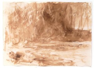 Studie na řece Washburn, Yorkshire od Joseph Mallord William Turner