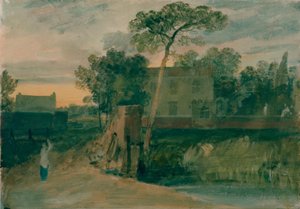 Syon Ferry House, Isleworth, Západ slunce od Joseph Mallord William Turner