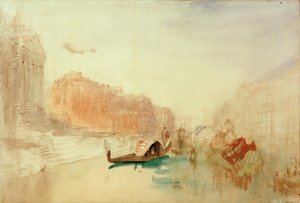 Kroky Santa Maria della Salute, Pohled nahoru Canal Grande od Joseph Mallord William Turner