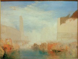 Benátky: Piazetta s obřadem svatby Doge od Joseph Mallord William Turner