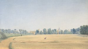 Pohled na University Park s výhledem na New College, Oxford, po roce 1825. od Joseph Mallord William Turner