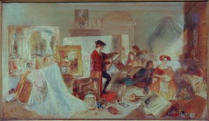 Watteauova studie podle Fresnoyových pravidel od Joseph Mallord William Turner